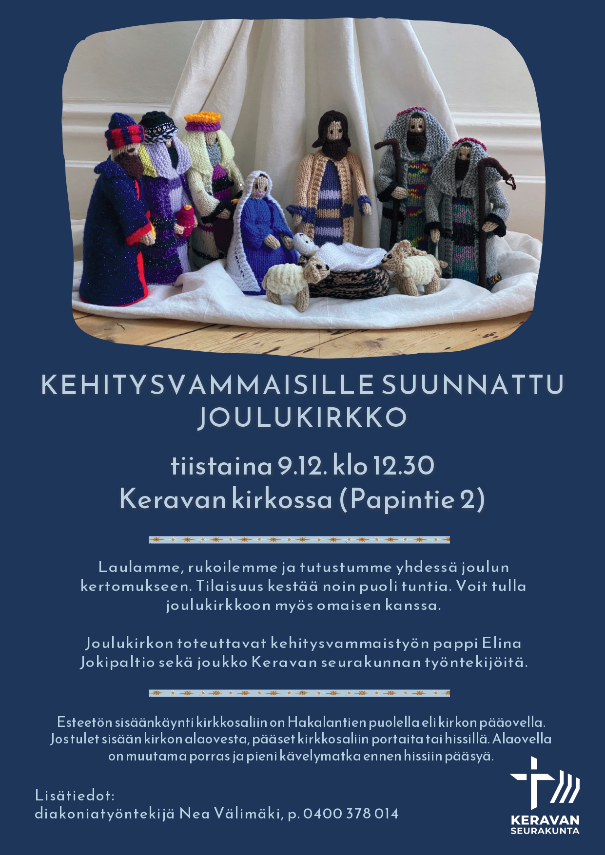 Joulukirkko Keravalla 9.12 2025